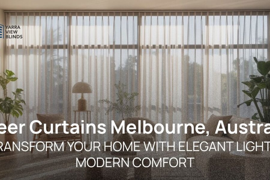 Sheer curtains Melbourne Australia at yarra view blinds